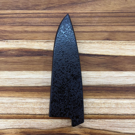 Mcusta Zanmai Black Lacquer 90mm (3.5") Petty Saya w/ Pin
