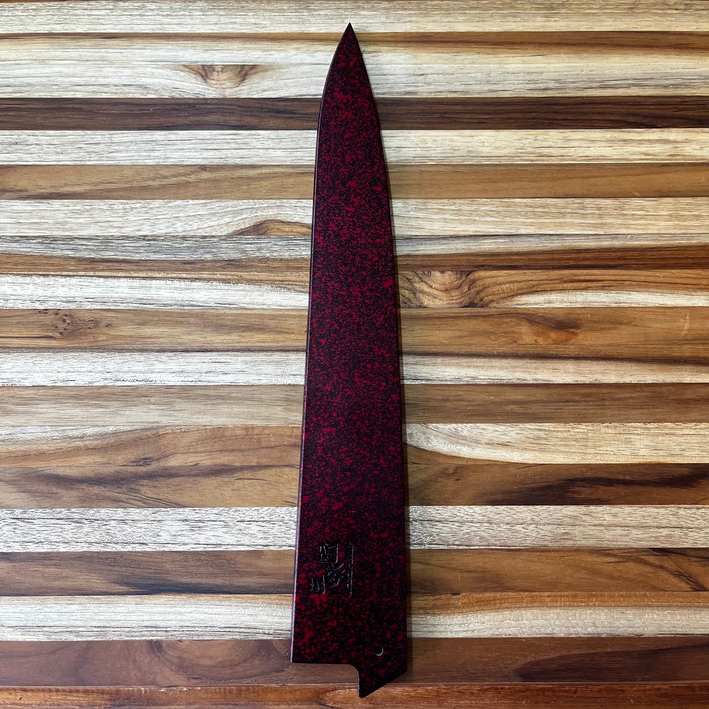 Mcusta Zanmai Red Lacquer 300mm (11.75") Sujihiki Saya w/ Pin