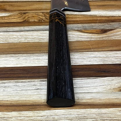 3rd Hill Customs Damasteel 190mm (7.5") Bunka w/ Bog Oak Handle