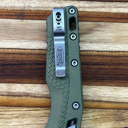 Microtech MSI 4" Folding Knife w/ Vintage Green Blade