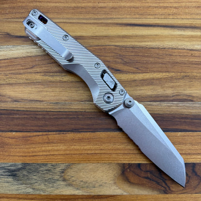 Microtech Marfione Select MSI Mini 3" P/S Folding Knife w/ Fluted Titanium Handle