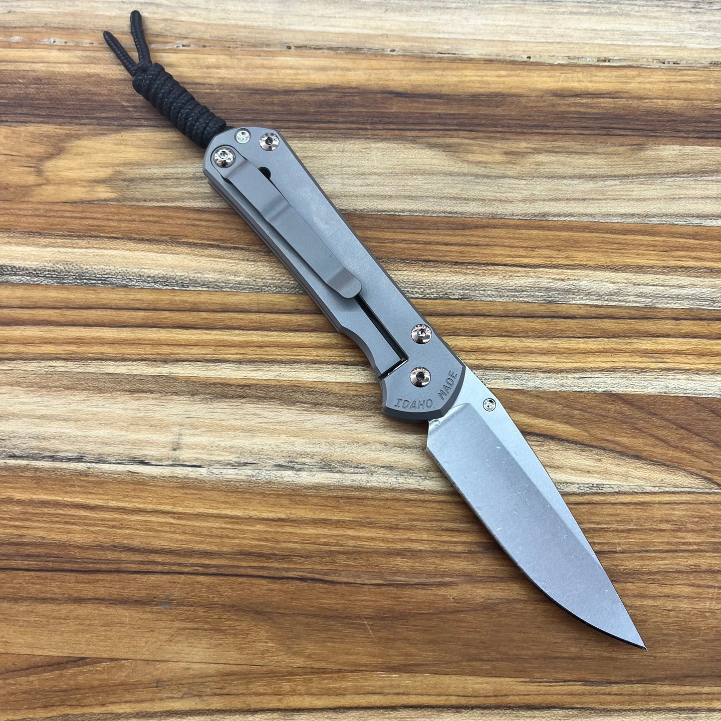 Chris Reeve Small Sebenza 31 3" Folding Knife w/ Forever Flag Titanium Handle