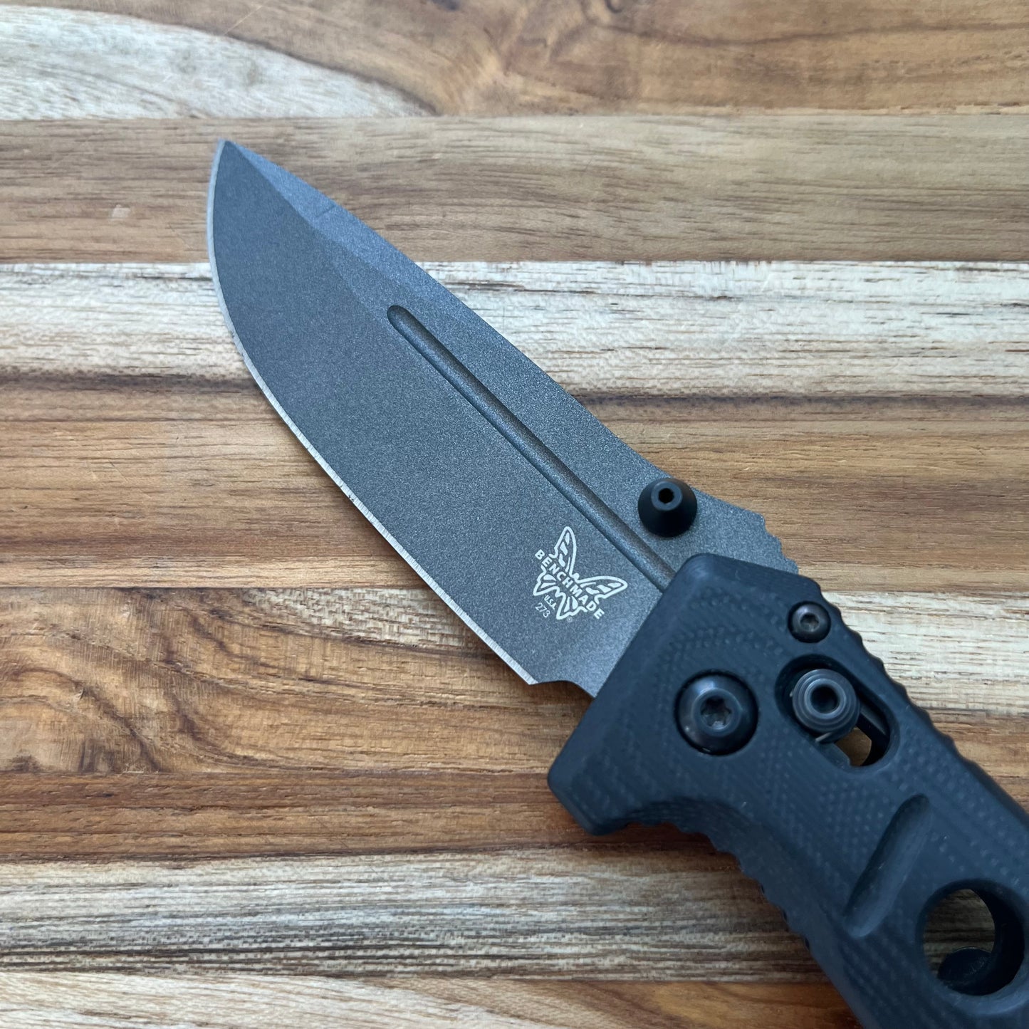 Benchmade Mini Adamas 3.25" Folding Knife w/ Black G10 Handle