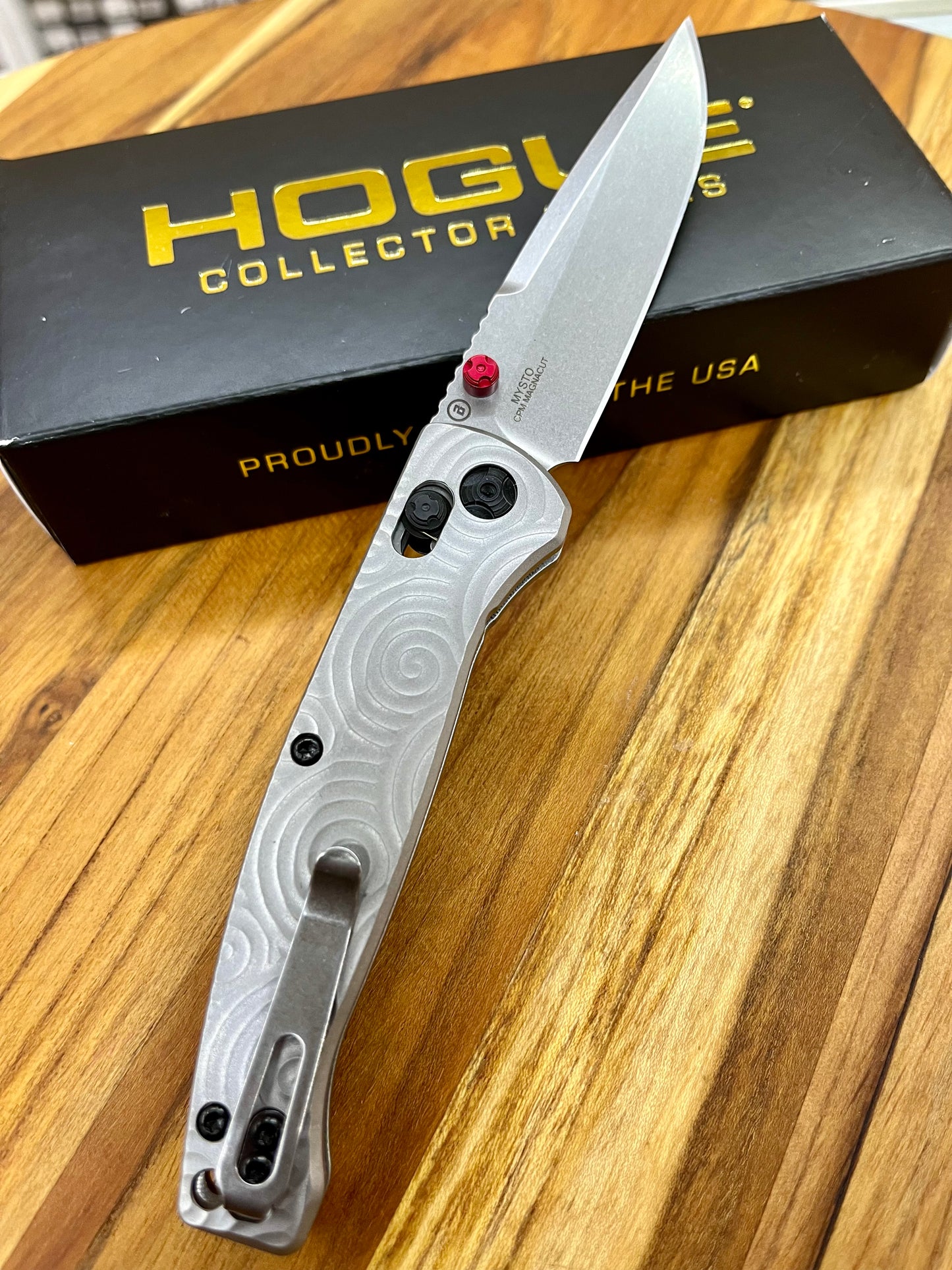 Hogue 24491-LIM Mysto Titanium Magnacut Clip Point Folder