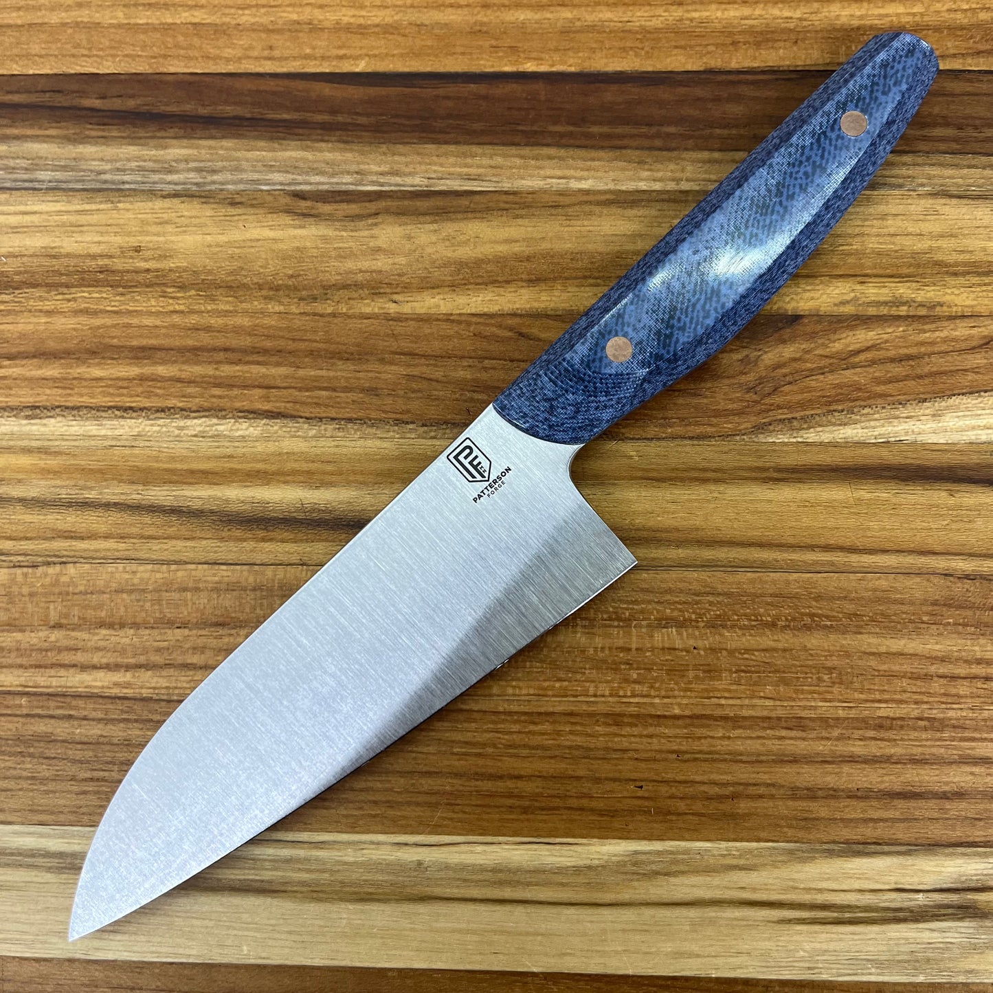 Patterson Forge Semi-Custom 120mm (4.75") Petty w/ Denim Micarta Handle & Copper Hardware