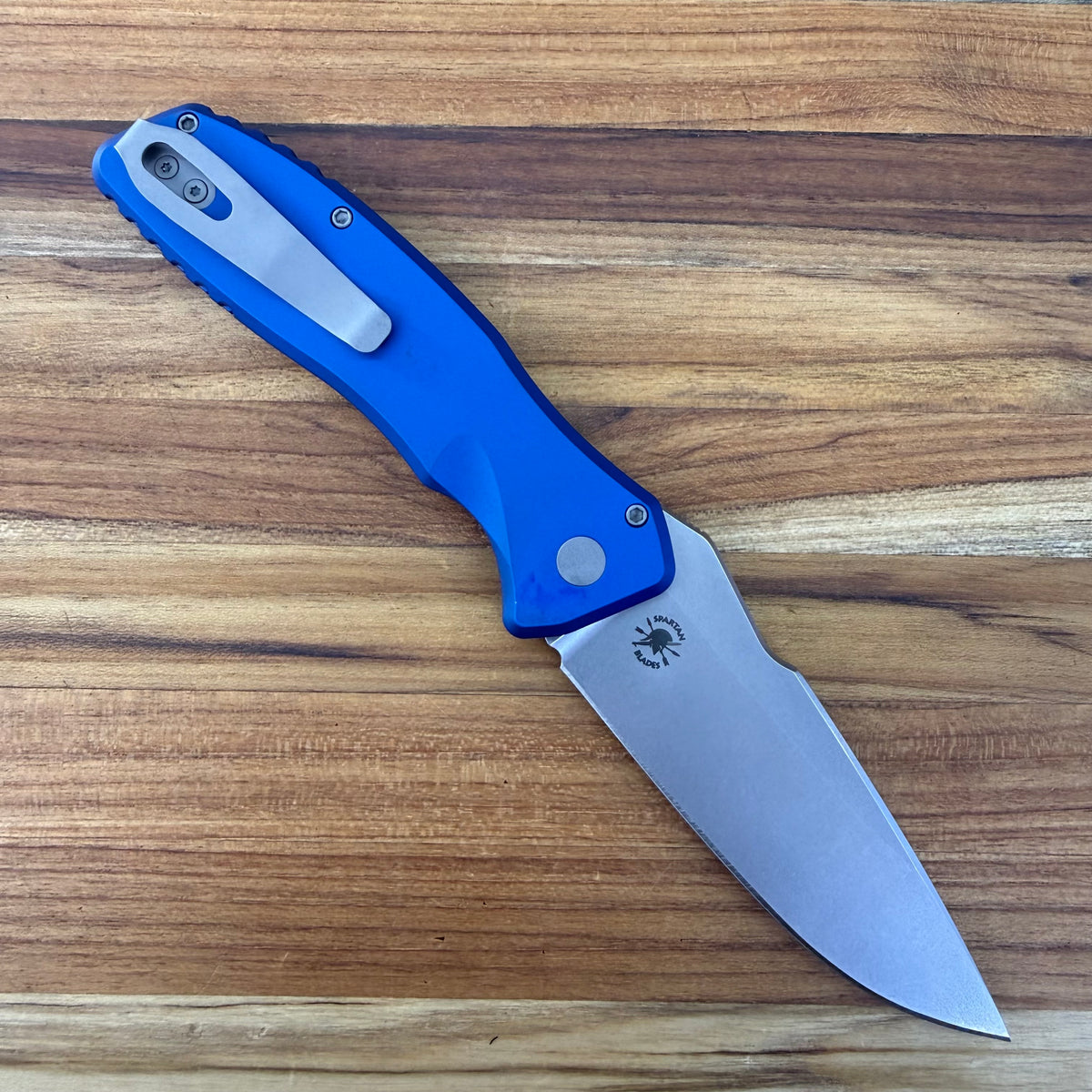 Pro-Tech Pallas 3.75" Auto w/ Blue Aluminum Handle