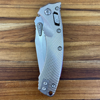 Microtech Marfione Select Amphibian Mini 3.25" Folding Knife w/ RAM-LOK & Purple Accented Titanium Handle