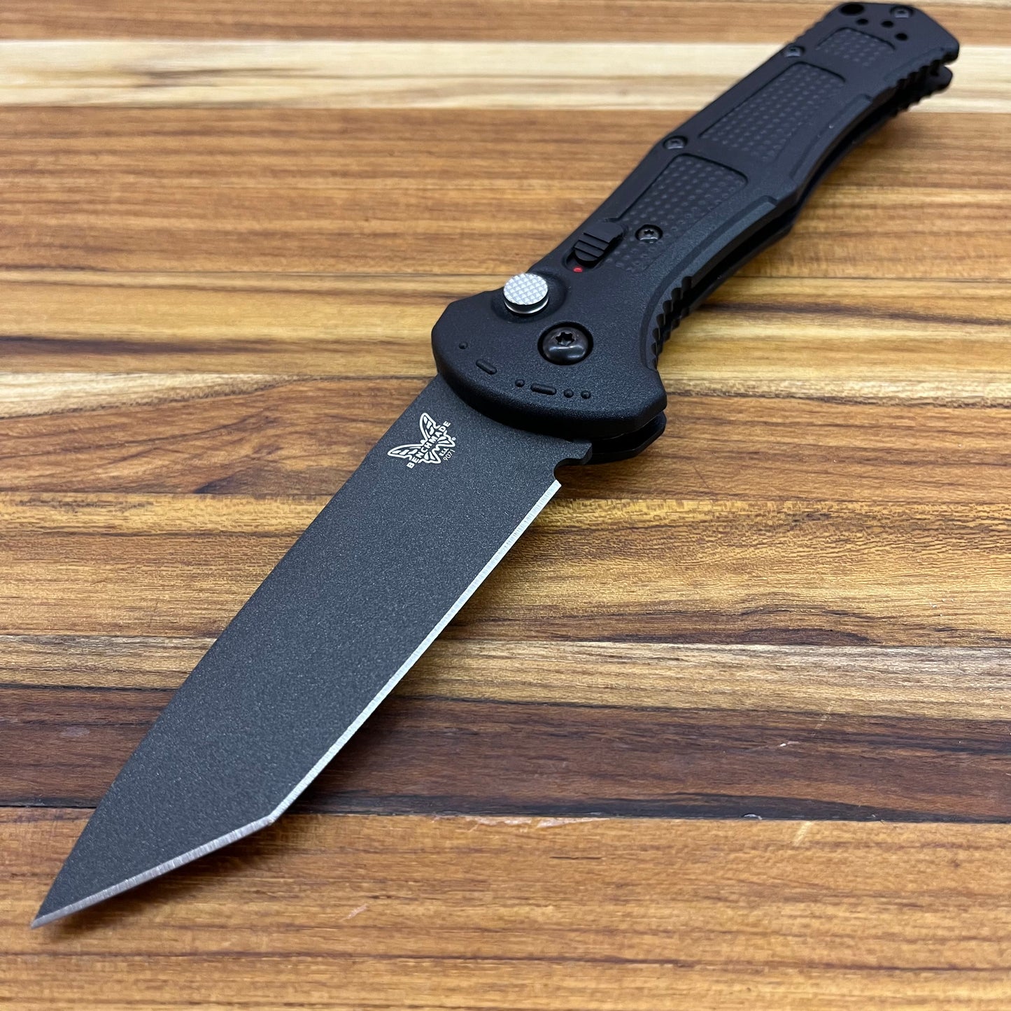 Benchmade Claymore 3.5" Auto w/ Textured Black Grivory Handle