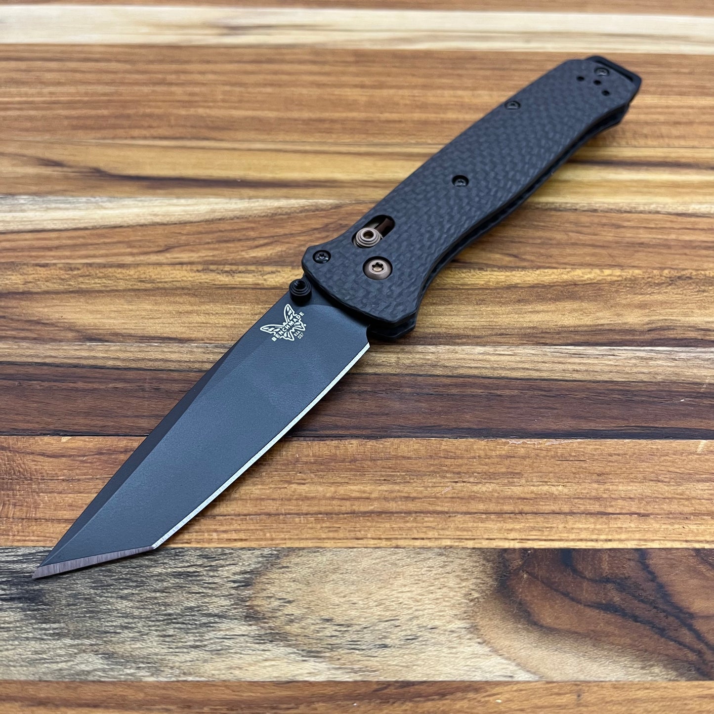 Benchmade Bailout 3.5" Folding Knife w/ Carbon Fiber Handle & Black Blade