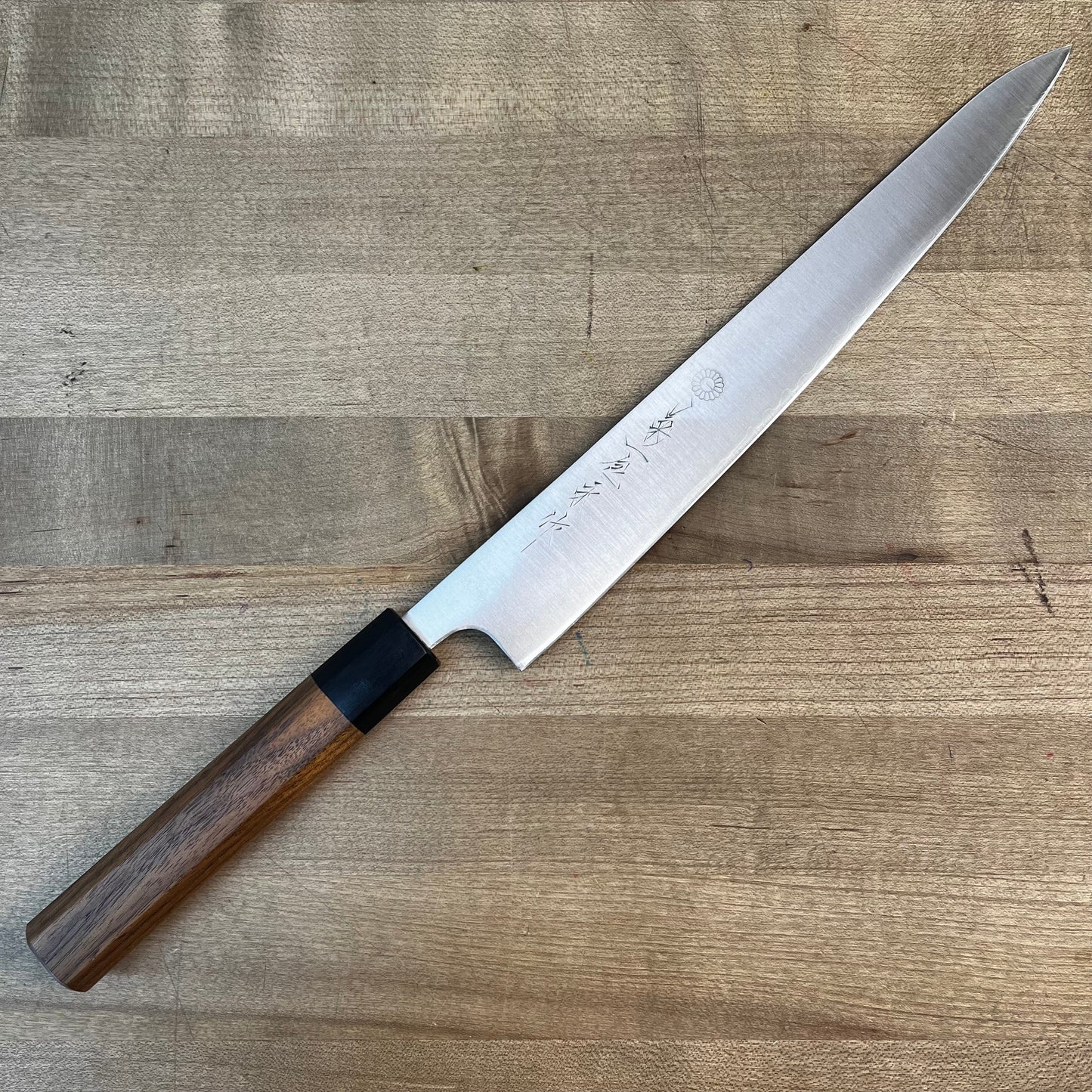 *DISCONTINUED* Kikuichi Ginsan Sanmai 270mm (10.5") Sujihiki