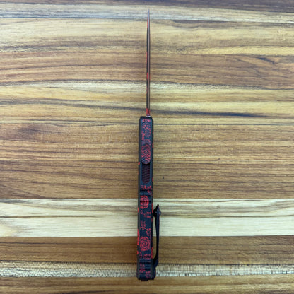 Microtech Hera II Mini D/E 3" OTF w/ Valentine's Day Aluminum Handle