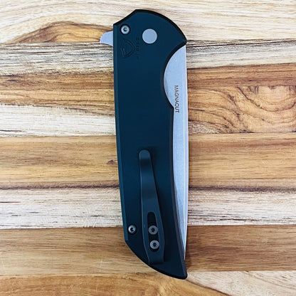 Pro-Tech Mordax 3.5" Flipping Knife w/ Black Aluminum Handle