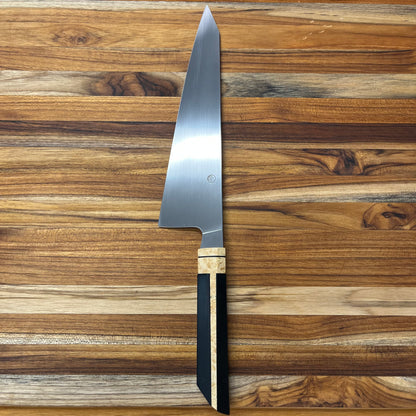 Enceladus 220mm (8.5") K-Tip Gyuto w/ Box Elder & G10 Handle