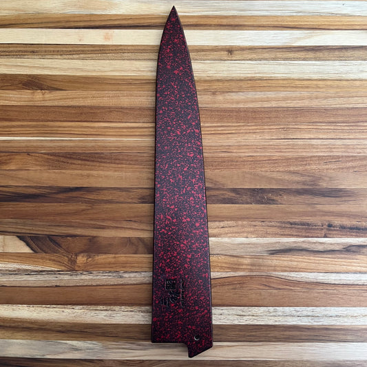 Mcusta Zanmai Red Lacquer 270mm (10.5") Sujihiki Saya w/ Pin