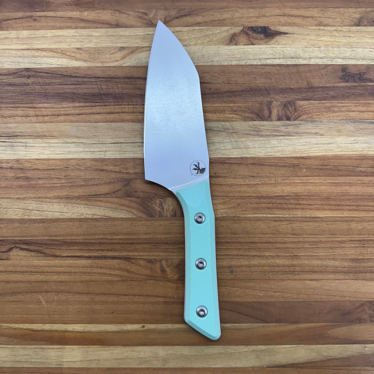 Microtech Culinary 6" Santoku w/ Caribbean Blue G10 Handle