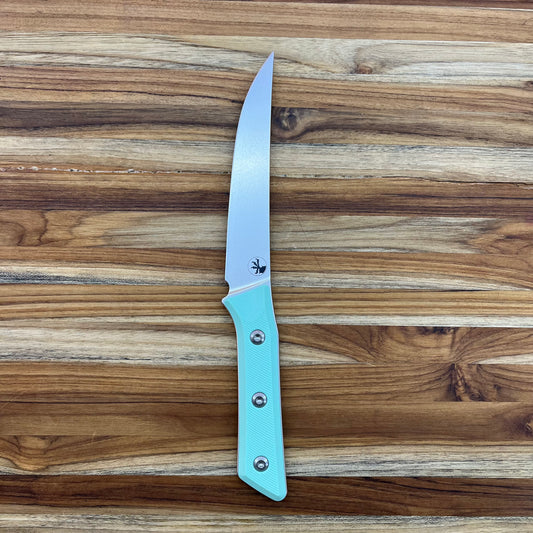 Microtech Culinary 6" Boning Knife w/ Caribbean Blue G10 Handle