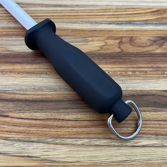 Messermeister Fine White Ceramic 12" Honing Rod w/ Soft-Grip Handle