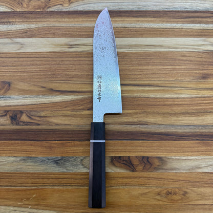 Kikuichi ZA69 Layer Damascus 180mm (7") Santoku