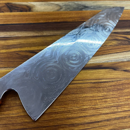 3rd Hill Customs Damasteel 220mm (9.0") Gyuto w/ Vintage Green Richlite Handle