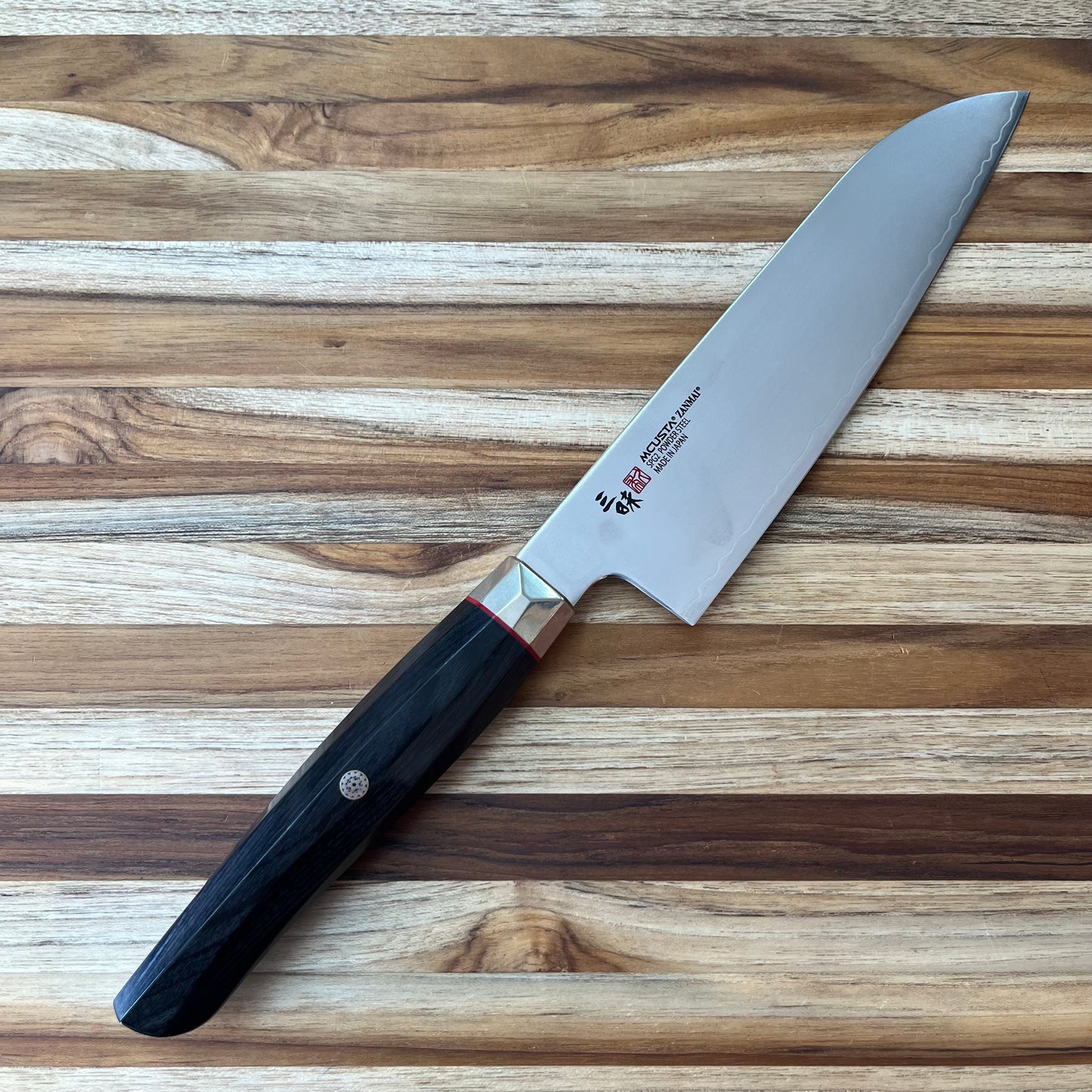 Mcusta Zanmai Revolution Black 180mm (7") Santoku