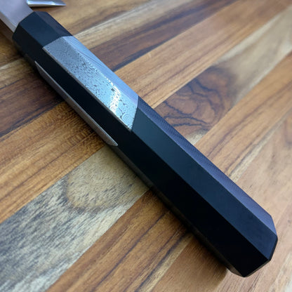 Enceladus Custom 197mm (7.75") K-Tip Gyuto w/ G10 & Damasteel Handle