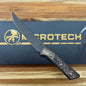 Microtech Signature Series Culinary 6.125" DLC Boning Knife w/ Bronze Titanium Bolster & Livewire Carbon Fiber Handle