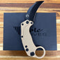 Reate EXO-K 3" PVD Tan Gravity Karambit w/ Trainer Knife