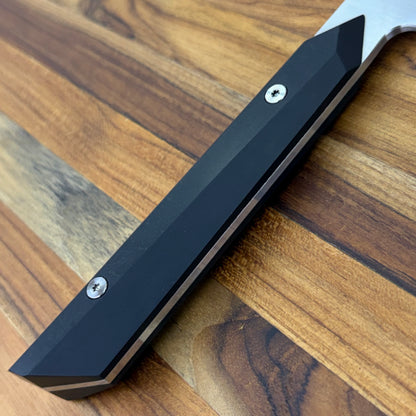 Enceladus Semi-Custom 197mm (7.75") K-Tip Gyuto w/ Black Richlite Handle