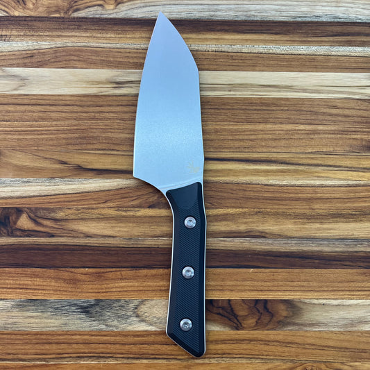 Microtech Culinary 6" Santoku w/ Black G10 Handle