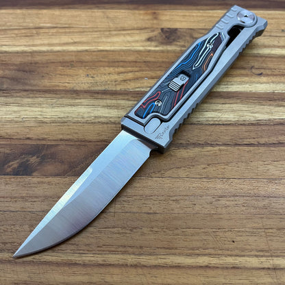 Reate EXO-M 3.25" Drop Point Gravity Knife w/ Multicolor Handle