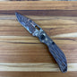 Dwyer Custom Goods BBNM 3" Folding Knife w/ Milled Thermal Antique Bronze Titanium Handle