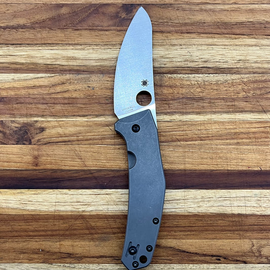 Spyderco SpydieChef Grey Titanium Folder