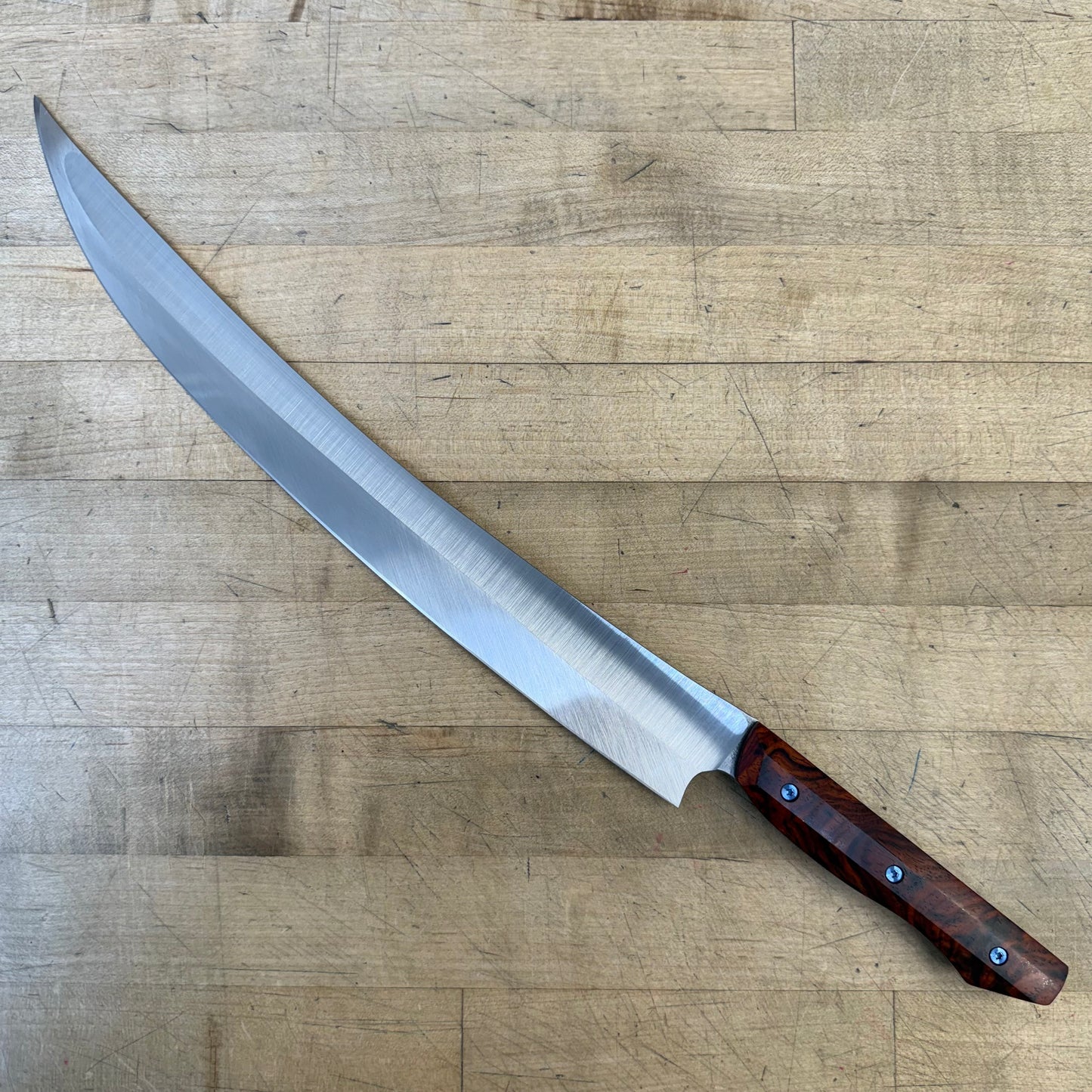 Meglio Blade Show Custom 14" CD#1 Scimitar w/ S-Grind & Cocobolo Handle