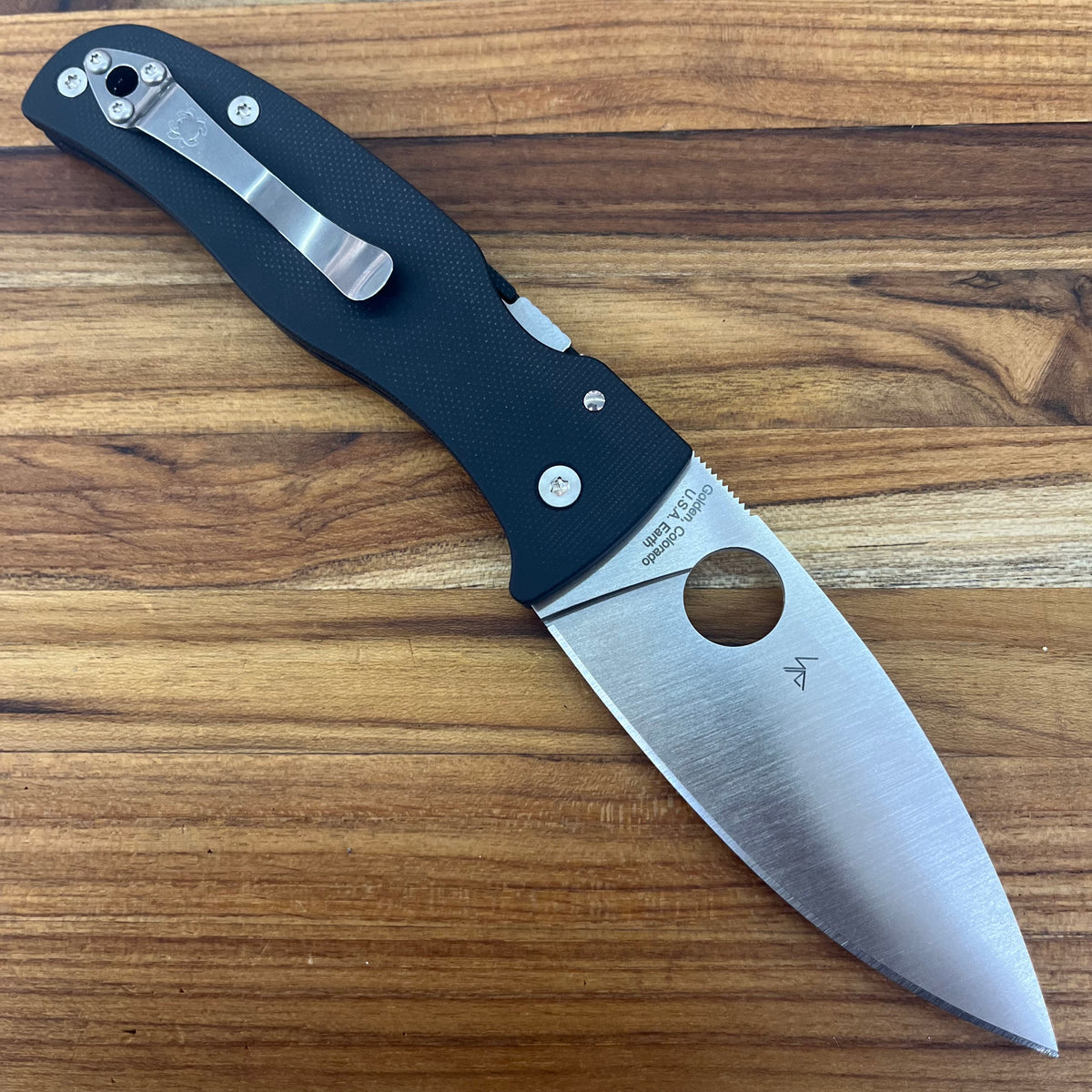 Spyderco Bodacious 3.5" Folding Knife w/ Black G10 Handle