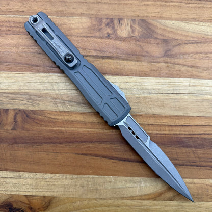 Microtech Ultratech EX ZBP Bayonet 3.5" OTF w/ Grey Aluminum Handle