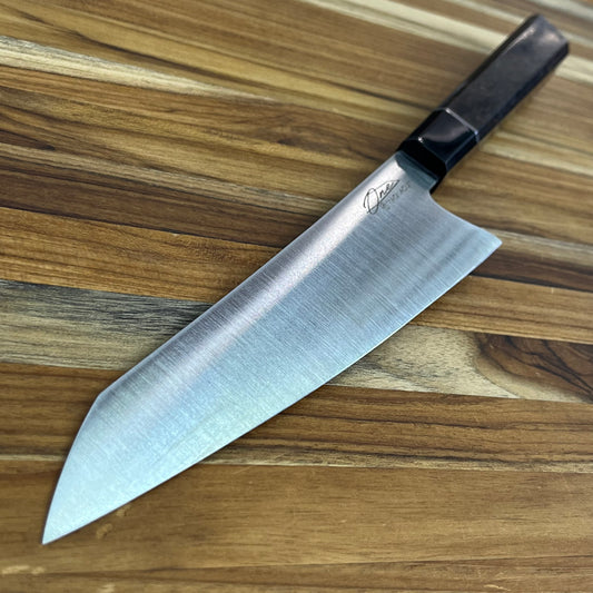 Alfredo Faccipieri ONE 190mm (7.5") Gyuto w/ MagnaCut & Stabilized Deep Black Maple Handle