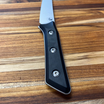 Microtech Culinary 6" Boning Knife w/ Black G10 Handle
