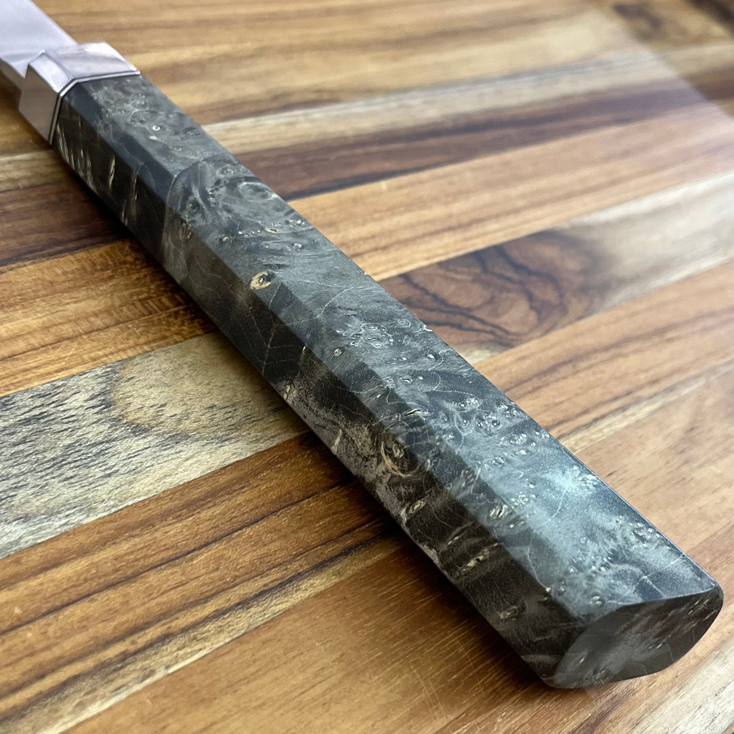 Alfredo Faccipieri 235mm (9.25") Gyuto w/ MagnaMax & Stabilized Grey Maple Handle