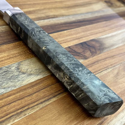 Alfredo Faccipieri 235mm (9.25") Gyuto w/ MagnaMax & Stabilized Grey Maple Handle