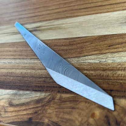 3rd Hill Customs 45mm (1.75") Damasteel Kiridashi