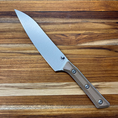 Microtech Culinary 6" Utility Knife w/ Coyote Tan G10 Handle