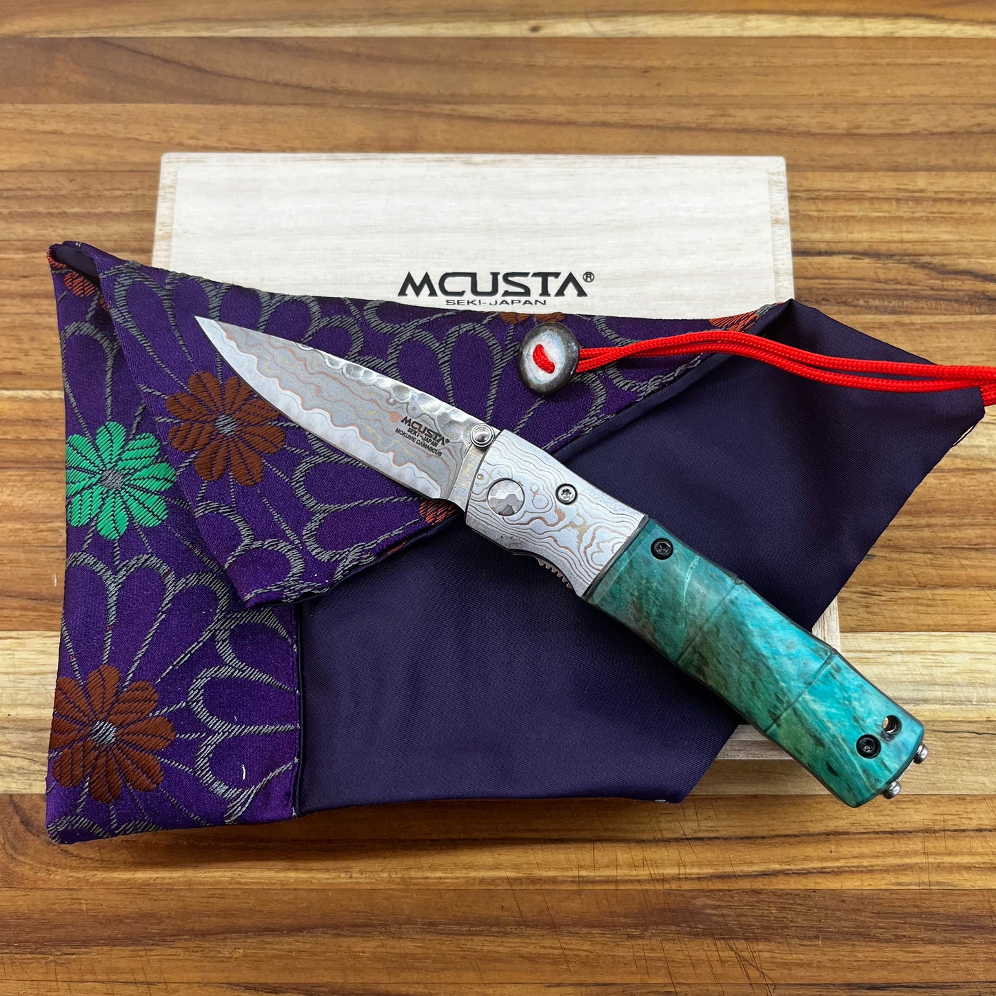 *BLEMISHED* Mcusta *Limited Edition Blade Show 2022* Mokume Damascus Folder