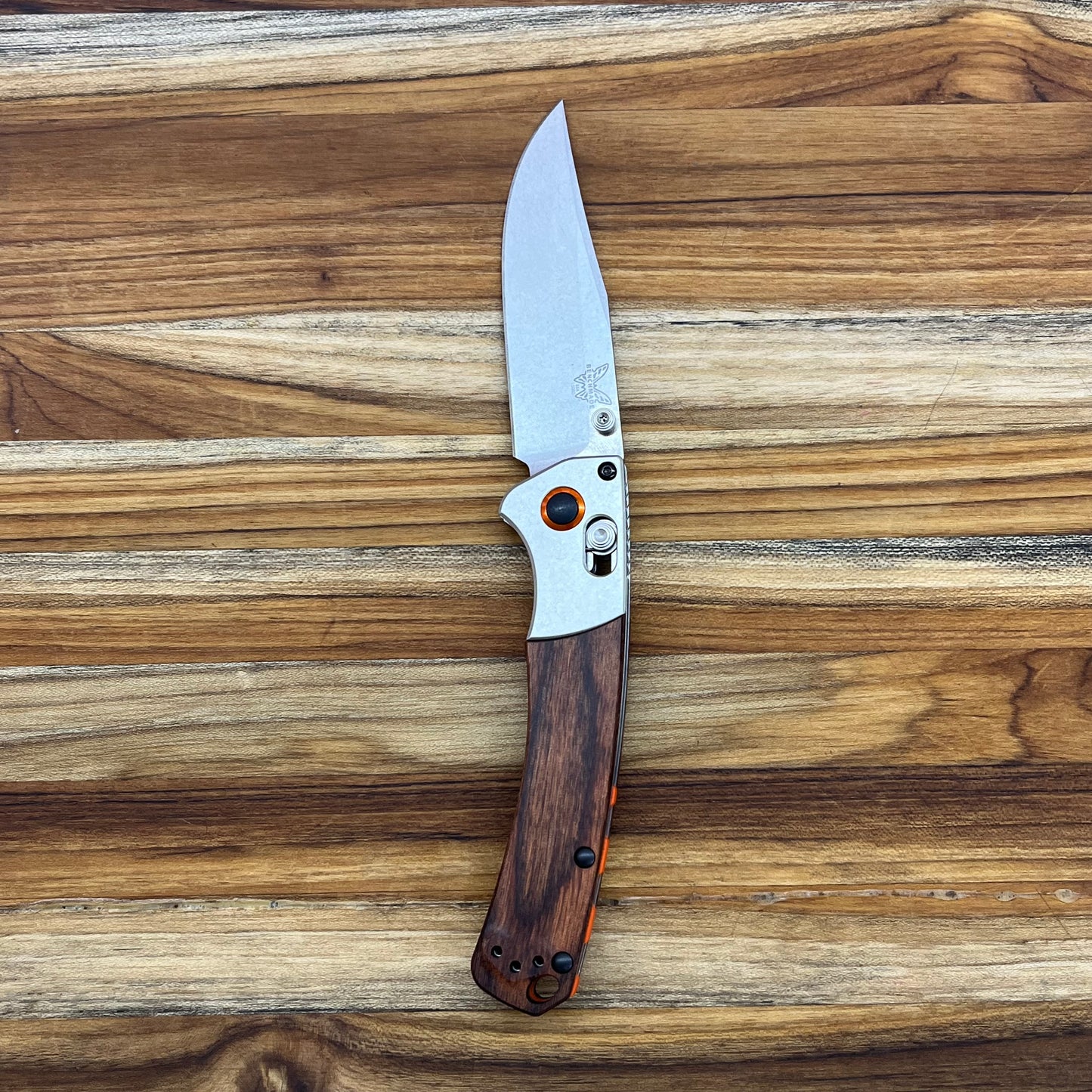 Benchmade Mini Crooked River 3.5" Folding Knife w/ Dymondwood Handle