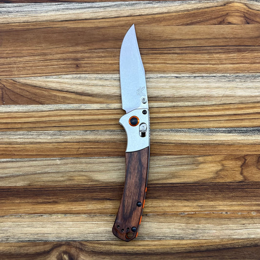 Benchmade Mini Crooked River 3.5" Folding Knife w/ Dymondwood Handle