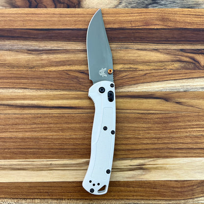 Benchmade Taggedout 3.5" Folding Knife w/ Tan Grivory Handle