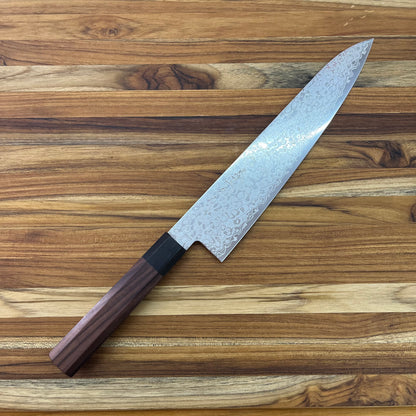 Kikuichi Nickel Warikomi Damascus 240mm (9.5") Gyuto