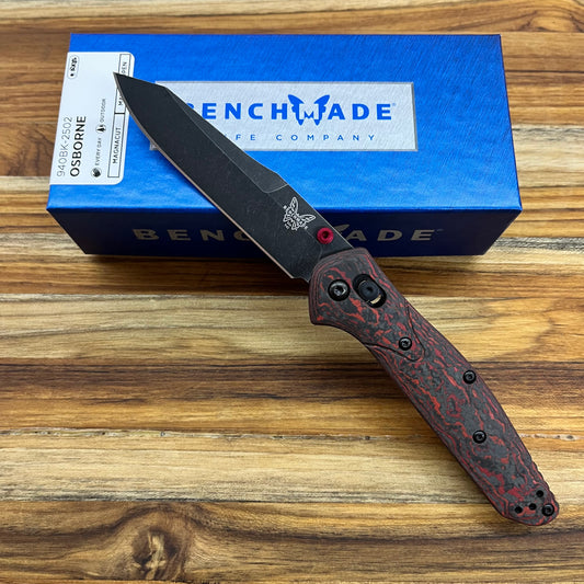 Benchmade *Limited Edition* Osborne 3.5" Folding Knife w/ Lava Flow Fatcarbon Handle