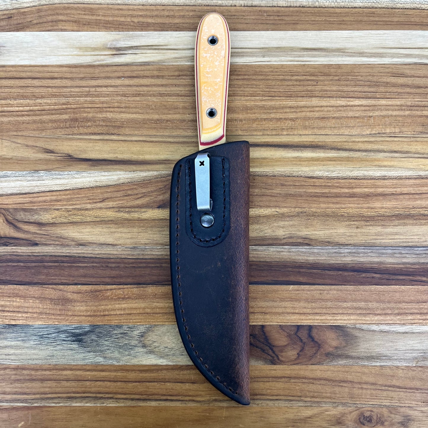 Patterson Forge 70mm (2.75") Fixed Blade w/ Paper G-Carta Handle