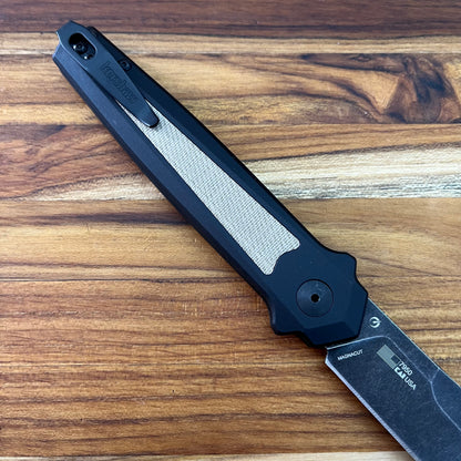 Kershaw Launch 15 3.5" Auto w/ Black Aluminum Handle & FDE Canvas Micarta Inlays