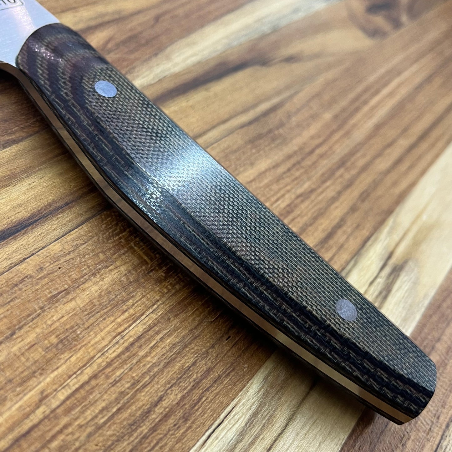 Patterson Forge Semi-Custom 200mm (8") Chef's Knife w/ Canvas Micarta Handle